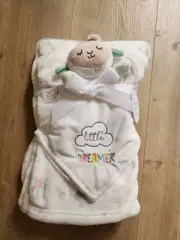 New Baby Starters Little Dreamer White Lamb Sheep Plush Security Blanket Lovey