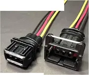 Dj7021a-3.5 Automobile Injection Nozzle 282189-1 Oxygen Sensor 2/3/4-pin Ignition Coil Wire Connector Wire Length 15cm (Color : 3p Strip line-Y, Size : 1sets)