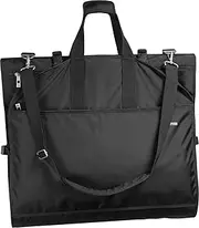 [Wally Bags] 66” Premium Tri-Fold Carry On Destination Wedding Dress Travel Bag with Multiple Pockets and Shoulder Strap