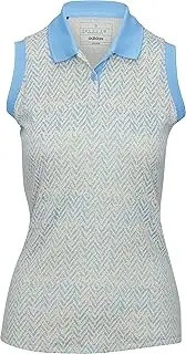 [adidas] Women's Ultimate365 Jacquard Sleeveless Polo