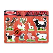 Farm Animals Sound Jigsaw Puzzle, 8 Piece