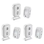 Wireless Motion Sensor Detector Gate Entry Door Bell Welcome Chime Alert Alarms