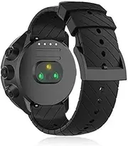 [Buwico] Strap for Suunto 9, Replacement Silicone Replacement Bands Fitness Watch Strap Sports Watch Straps for Suunto Spartan Sport Wrist HR Baro/Suunto 9/Suunto D5 (Black)