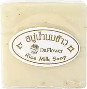 Rice Soap,Natural Moisturizing Thai Rice Soap - Brightening Handmade Goat Milk Soap Body Cleansing Soap for Face, Hand, Bath, Rich Lather