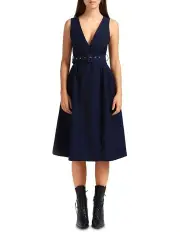 [Belle & Bloom] Miss Independence Midi Dress in Blue