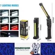 Folding LED Work Light Portable Camping Light Torch Rechargeable LED Flashlight