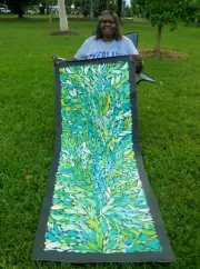 LOUISE NUMINA 175 x 70 cm Original Painting - Aussiepaintings Aboriginal Art