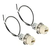 G9 Light Base Socket 2pcs Wire Lead Lamp Holder with Socket Ring Removal Tool