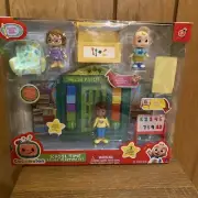 Cocomelon Playtime Set Deluxe School Time Figures Accessories 8 Piece NEW