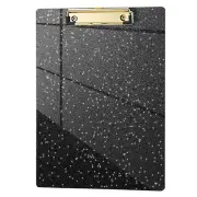 Hongri Plastic Acrylic Glitter Clipboard, 8.5x11" Stardard Letter A4 Size Cli...