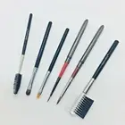 6 Pc Makeup Brush Set Detail Angular Tip Eyeshadow Line Brush Kolinsky Sable T2