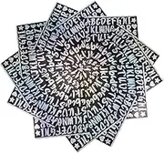 Toyvian 12 Sheets Reflective Letter Stickers Self Adhesive Vinyl Numbers for Mailbox Windows and Decor for Scrapbooking Easy Peel and Stick Design for Outdoor Use
