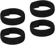 4 Pieces Chicken Collar Anti Crow Rooster Collar for Poultry Chicken Duck Black