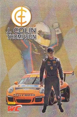 2015 Colin Thompson Kelly Moss Motorsports Porsche 911 GTC SCCA PWC postcard