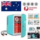4L Mini Fridge with Self-Locking Door - Travel-Friendly Personal Cooler Aqua
