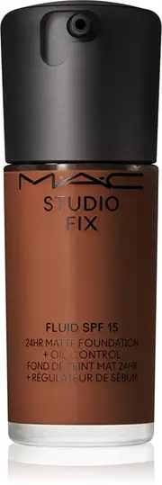 MAC Cosmetics Studio Fix Fluid SPF 15 24HR Matte mattifying foundation SPF 15 color NC63 30 ml