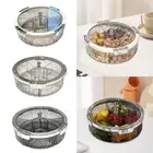 Divided Serving Tray Portable Storage Container for Kitchen Nuts Living Room