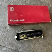 MICRON OPTICS Advertising VICTORINOX Swiss Army Knife w/ Box - Aerospace / NASA
