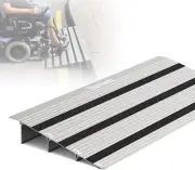 Nuvium 3" Rise Threshold Ramp for Doorways, Aluminum Door