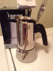 NEW Bialetti Moka VENUS Induction 4 cups INOX silver