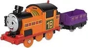 Thomas & Friends Motorized Toy Train Nia Battery-Powered Engine with Cargo for Preschool Pretend Play Ages 3+ Years