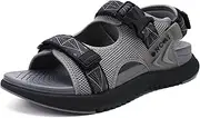 [ONCAI] Hiking Sandals for Men,Arch Support Man Walking Sandals,Breathable Mesh Beach Sandalias and Orthopedic Recovery Sports Slides with Adjustable Strap