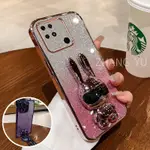 外殼 REDMI 9C 10A 10C 12C手機殼TPU三維NICE兔立體支架柔性矽膠超薄電鍍軟殼