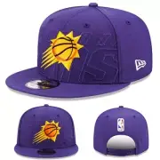 New Era Phoenix Suns Purple Snapback Hat NBA Official 2023 Draft Adjustable Cap