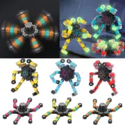 Deformable Fingertip Spin Top Fidget Spinner Transformable Gyro Robot Hot Gifts