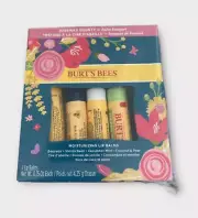 Burt’s Bees Moisturizing Lip Balms Set of 4 Chapsticks Brand New NWT