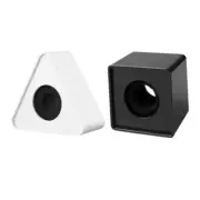 2 Pcs Logo Microphone Travel Shock Mount Interview Square