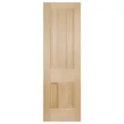 Nicholson Internal 4 Panel 62cm Door, Raw Hemlock