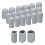 90pcs Rubber End Cap 7mm 10mm 12mm Grey Screw Thread Protector