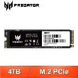 ACER 宏碁 Predator GM7 4TB M.2 PCIe Gen4x4 SSD固態硬碟