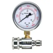 RIDGE WASHER Pressure Washer Gauge with 3/8 Inch Quick Connect Socket and...