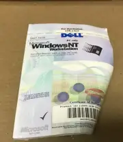 Windows NT Server 4.0 Workstation CD + 3.5" Floppy Disks w/KEY, SEALED