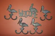 Beach House Pelican Home Decor, Pelican Design Welcome Plaque, Lot of 5 pcs -
