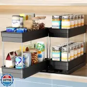 Nieifi Vertical Spice Rack Pull Out-Spice Racks for Inside Cabinets-4-1/3 inc