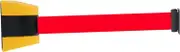 Retractable Queue Barrier Belt, Wall Mount Retractable Belt Outdoor Do Not Cross Caution Tape Crowd Control Barrier for Corridor Elevator Banks Crowd Queue Shop for Management(Stretch Belt L 1.8m)