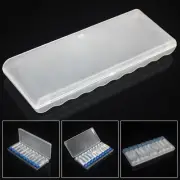 1pc Battery Plastic Case Hard Plastic Case High Quality White Storage Box