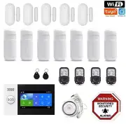 WiFi App Touch Screen Wireless Home security DIY Burglar House Alarm System Kit