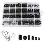 665 piece M2-M8 Carbon Steel Hexagon Socket End Set Assortment Kit