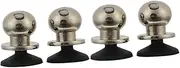 HOMSFOU 2sets Metal Joystick for Phone Tablet Game Strong Suction Fixed Silicone Base Large Size 2pcs*2