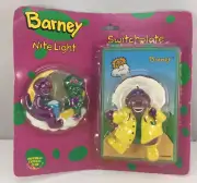 Barney & Baby Bop Night Light & Light Switch Cover The Lyons Group 1993 Dinosaur
