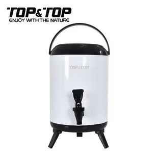 韓國TOP&TOP 304不鏽鋼保溫保冷茶桶 加大款 8L/茶水桶/茶桶/飲水桶/露營/野炊/野餐(兩色任選)