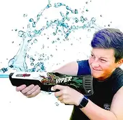 Kazaang CrossXFire AquaZ Viper - Electric Water Gun with 10m Range and Rechargable Battery - 6000 Water Bullets Per Charge - 23s Quick Auto-Reload - Includes Goggles and Charger - Suitable for 8+
