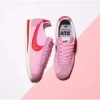 在飛比找蝦皮購物優惠-Nike Cortez Nylon W Prem 粉紫 紅勾