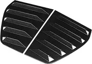 A Pair Car Rear Window Louver Shutter Cover Trim Compatible For VW Compatible For Golf MK6 2010-2014 Window Louver Side Vent Trim Compatible For GTI/R MODELS(Carbon Fiber Look)