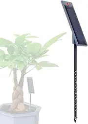 Oimzzr Practical Soil Tester Potted Plant Flower Soil Test Meter Automatic Soil Testing Device with Red Indicator Light