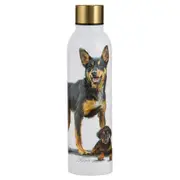 Ashdene Puppy Love Kelpie Drink Bottle 24.5cm Travel Water Container White